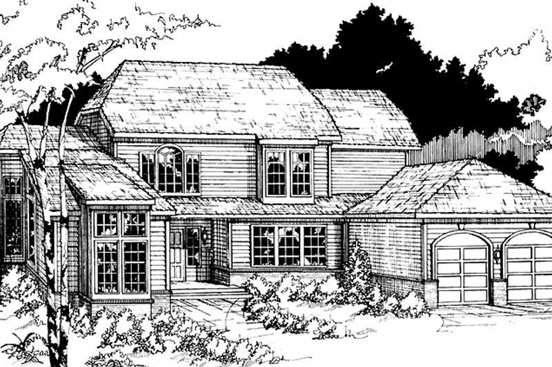 House Plan Design - Traditional Exterior - Front Elevation Plan #953-66