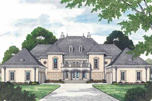 Dream House Plan - European Exterior - Front Elevation Plan #453-472