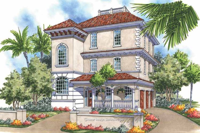 Home Plan - Mediterranean Exterior - Front Elevation Plan #930-167