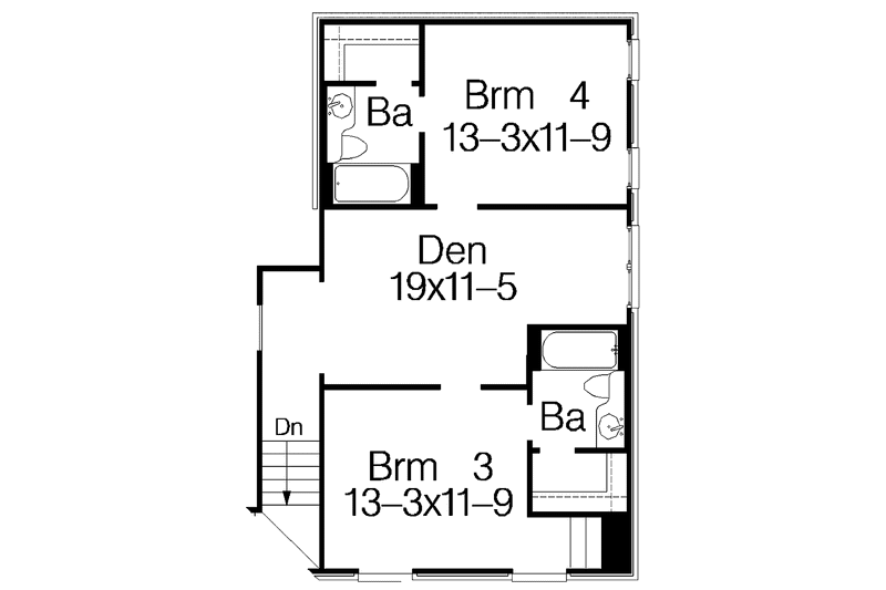 Dream House Plan - Floor Plan - Upper Floor for Country House Plan #15-382 - 4 bed, 4.5 bath
