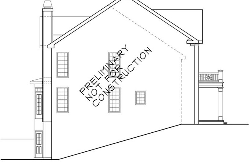 Home Plan - Exterior - Other Elevation 1 for Classical House Plan #927-576 - 4 bed, 3 bath