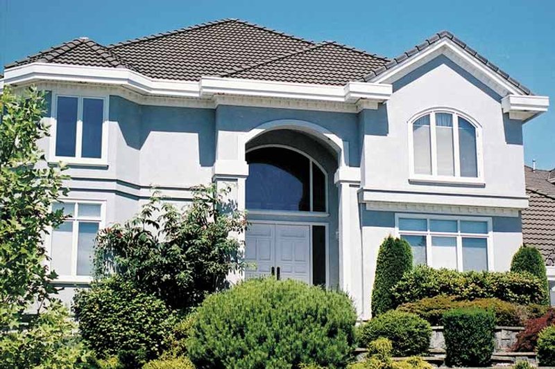 Home Plan - Exterior - Front Elevation 3 for Mediterranean House Plan #47-1017 - 4 bed, 4.5 bath
