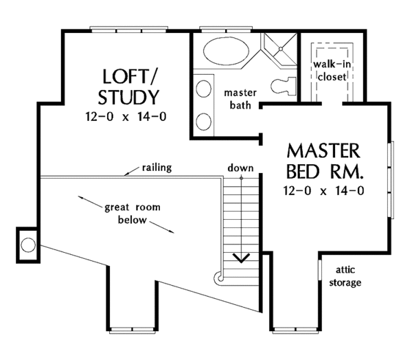 House Plan Design - Country Floor Plan - Upper Floor Plan #929-201