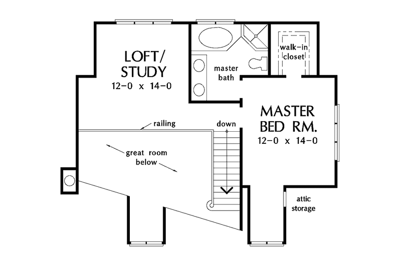 Home Plan - Floor Plan - Upper Floor for Country House Plan #929-201 - 3 bed, 2 bath