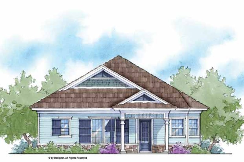 Home Plan - Farmhouse Exterior - Front Elevation Plan #938-8