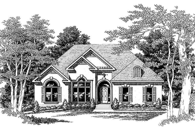 House Plan Design - Exterior - Front Elevation 3 for Mediterranean House Plan #927-231 - 3 bed, 2 bath