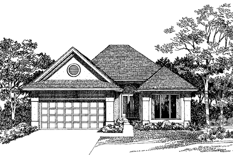 Home Plan - Exterior - Front Elevation 3 for Craftsman House Plan #72-935 - 2 bed, 2 bath