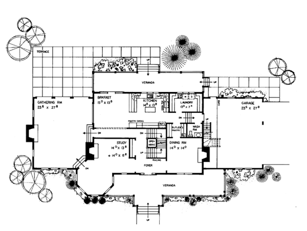 Dream House Plan - Victorian Floor Plan - Main Floor Plan #72-897