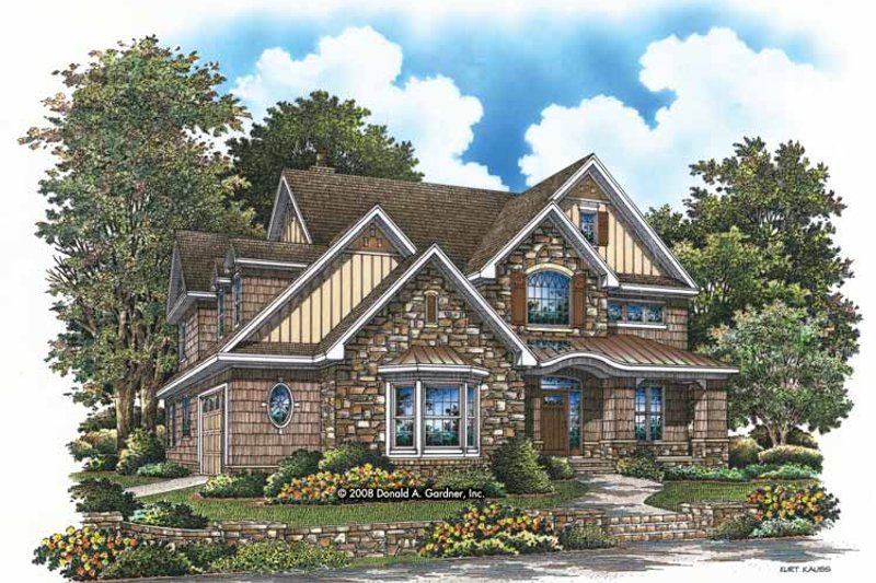 Home Plan - Exterior - Front Elevation 5 for Craftsman House Plan #929-832 - 4 bed, 3.5 bath