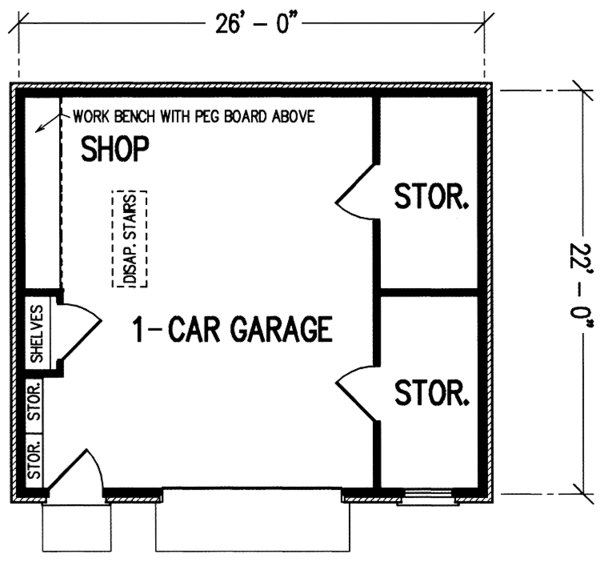 Architectural House Design - Floor Plan - Main Floor Plan #45-445