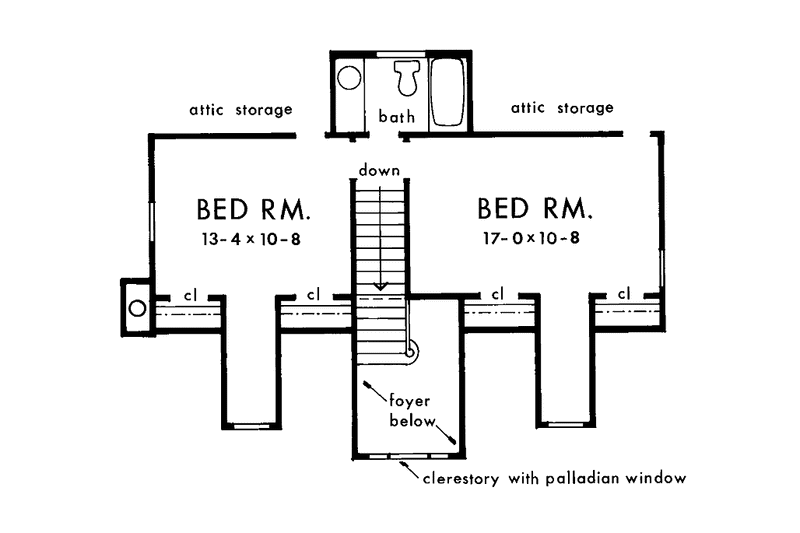 Dream House Plan - Floor Plan - Upper Floor for Country House Plan #929-96 - 3 bed, 2.5 bath