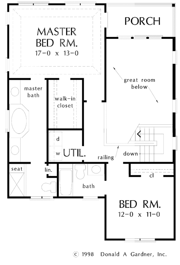 Architectural House Design - Craftsman Floor Plan - Upper Floor Plan #929-449