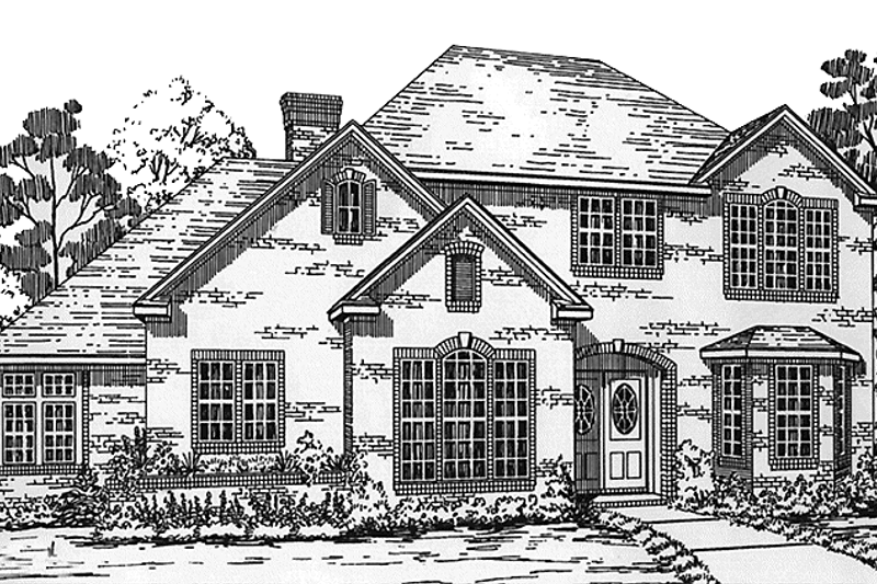 Dream House Plan - European Exterior - Front Elevation Plan #968-33