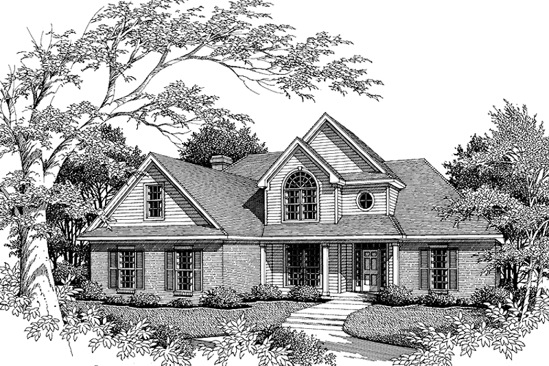 Home Plan - Exterior - Front Elevation 3 for Country House Plan #952-141 - 4 bed, 3 bath