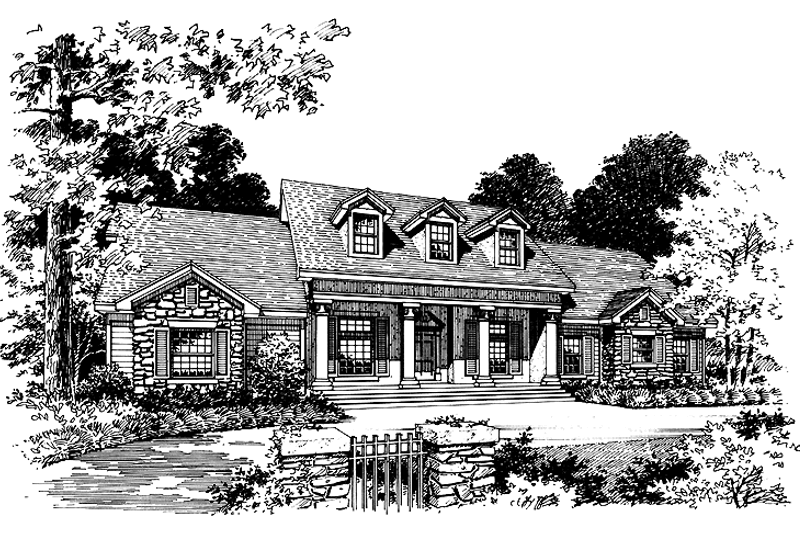 Architectural House Design - Classical Exterior - Front Elevation Plan #417-650