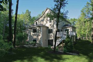 Exterior - Rear Elevation for Tudor House Plan #928-234 - 4 bed, 2.5 bath