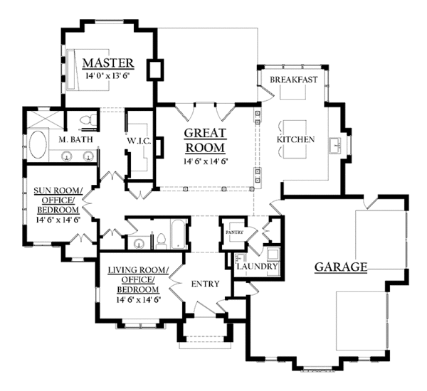 Dream House Plan - Country Floor Plan - Main Floor Plan #937-39
