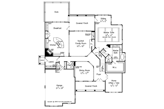 Floor Plan - Main Floor for Country House Plan #927-372 - 4 bed, 3.5 bath