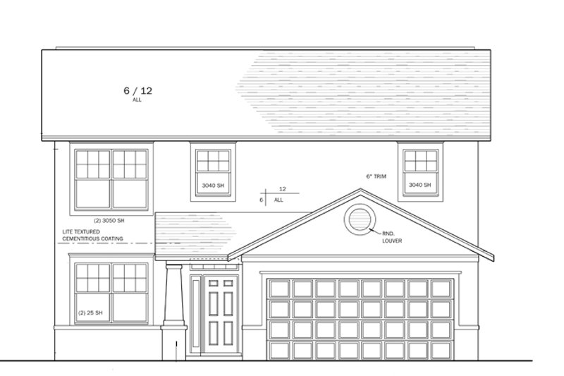 Architectural House Design - Exterior - Front Elevation 4 for Craftsman House Plan #1058-20 - 4 bed, 2.5 bath