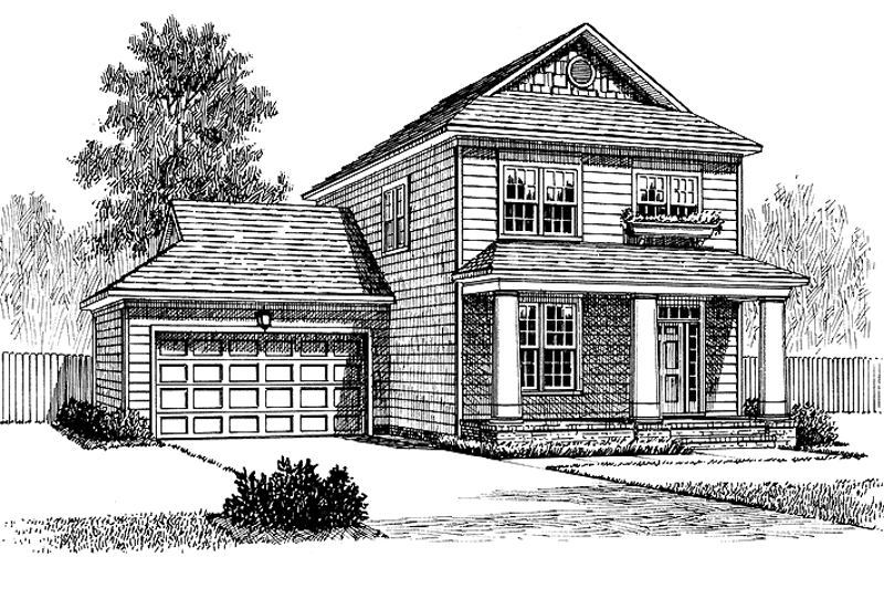 Home Plan - Classical Exterior - Front Elevation Plan #453-206