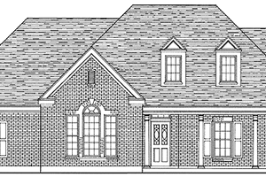 Country Exterior - Front Elevation Plan #410-3589