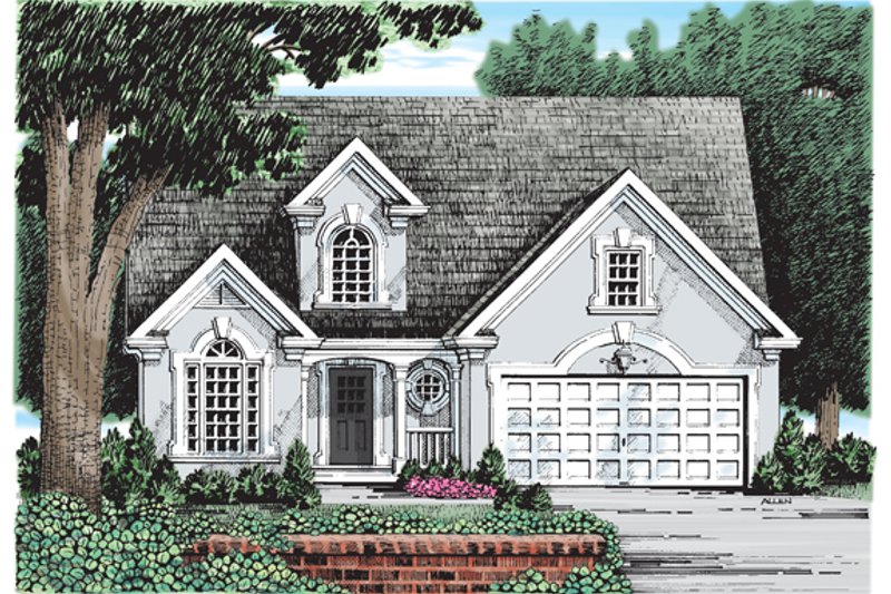 Home Plan - Mediterranean Exterior - Front Elevation Plan #927-247