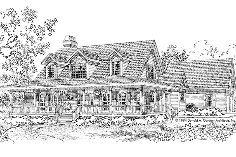 Dream House Plan - Country Exterior - Front Elevation Plan #929-546