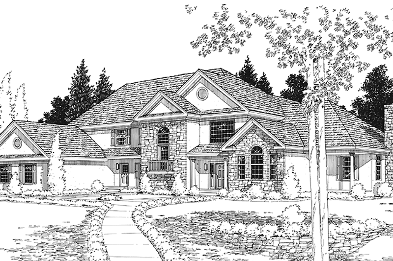 Dream House Plan - Country Exterior - Front Elevation Plan #1029-5