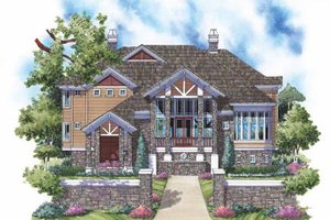 Country Exterior - Front Elevation Plan #930-136