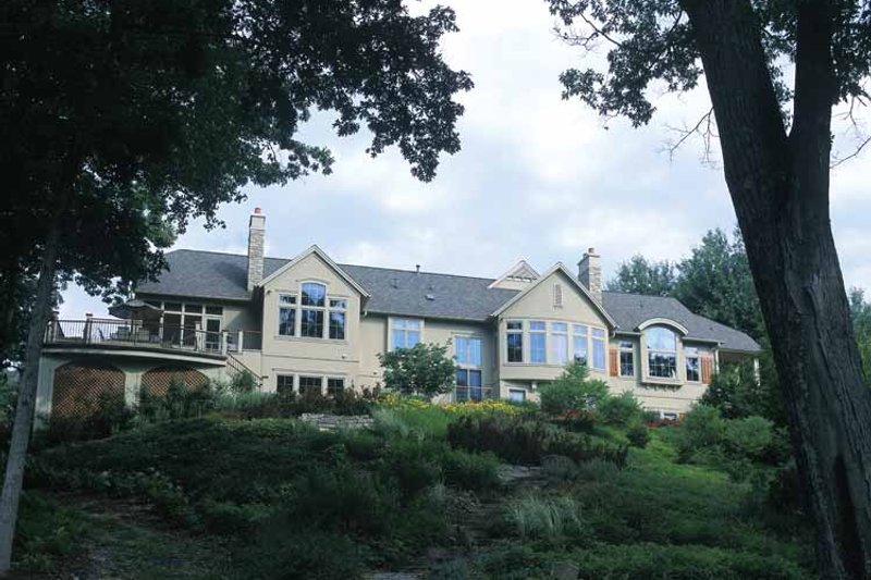 Architectural House Design - Exterior - Rear Elevation 1 for European House Plan #928-37 - 4 bed, 3 bath