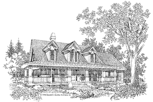 Exterior - Front Elevation 3 for Country House Plan #929-480 - 3 bed, 2.5 bath