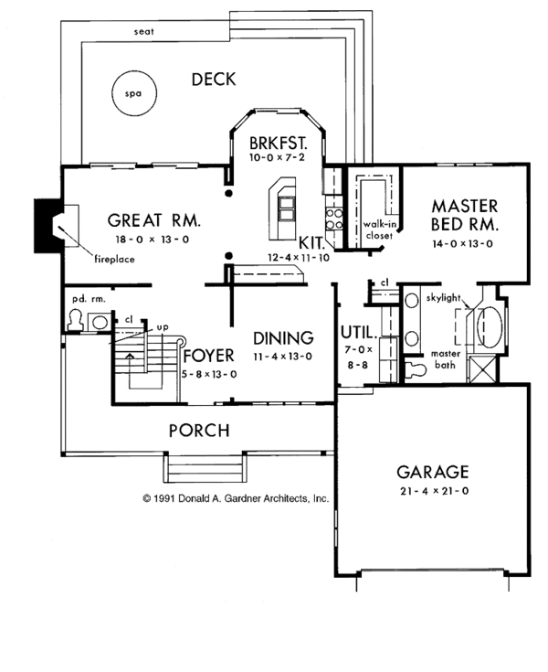 House Plan Design - Country Floor Plan - Main Floor Plan #929-160