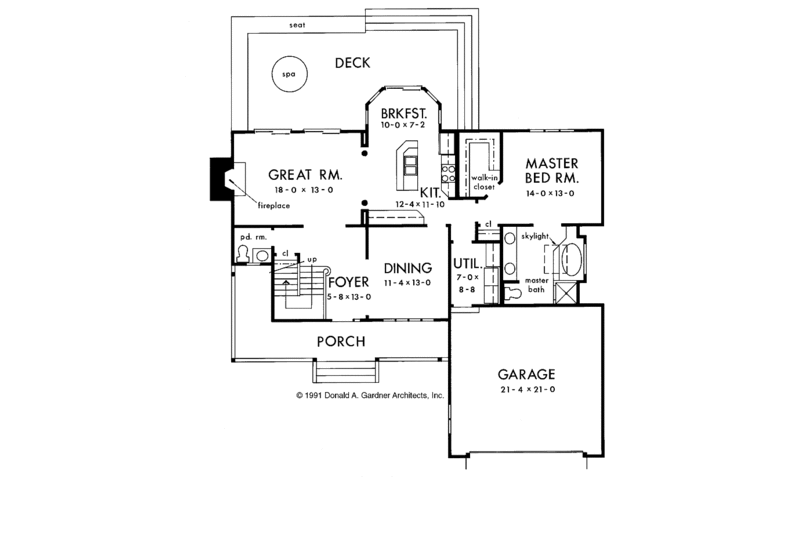 Country Style House Plan - 4 Beds 2.5 Baths 2091 Sq/Ft Plan #929-160 ...