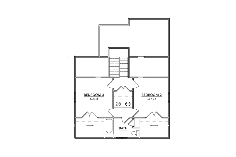 Home Plan - Floor Plan - Upper Floor for Craftsman House Plan #936-9 - 3 bed, 2.5 bath