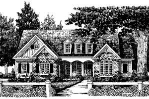 Exterior - Front Elevation 3 for Country House Plan #927-283 - 5 bed, 4 bath