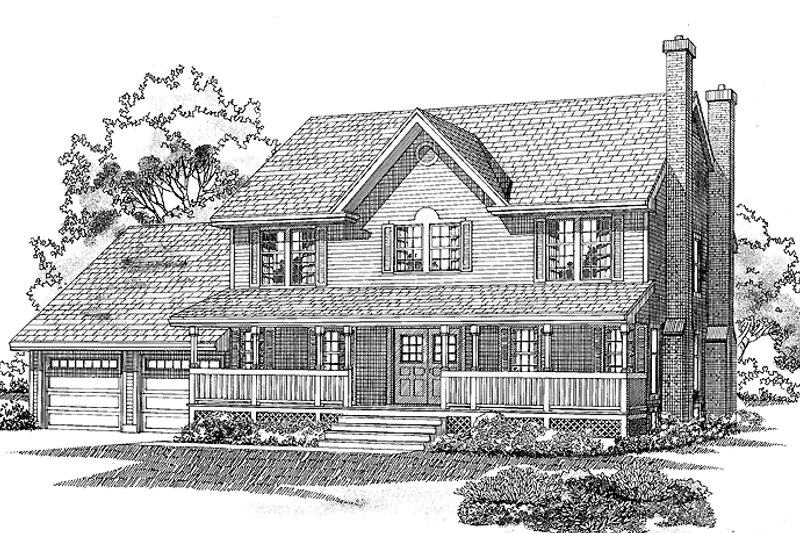 Architectural House Design - Victorian Exterior - Front Elevation Plan #47-847