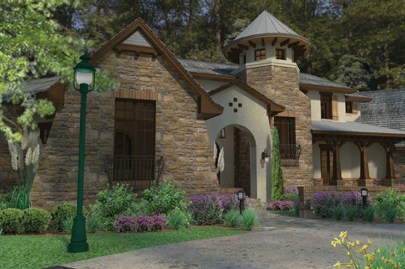Dream House Plan - Exterior - Front Elevation 4 for Cottage House Plan #120-244 - 3 bed, 4 bath