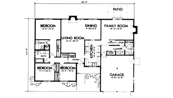 Home Plan - Prairie Floor Plan - Main Floor Plan #320-1293