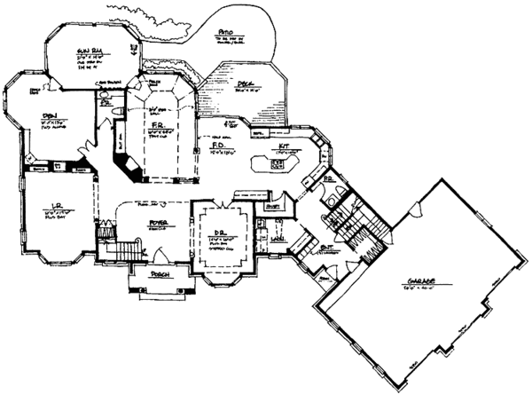 Dream House Plan - European Floor Plan - Main Floor Plan #328-208