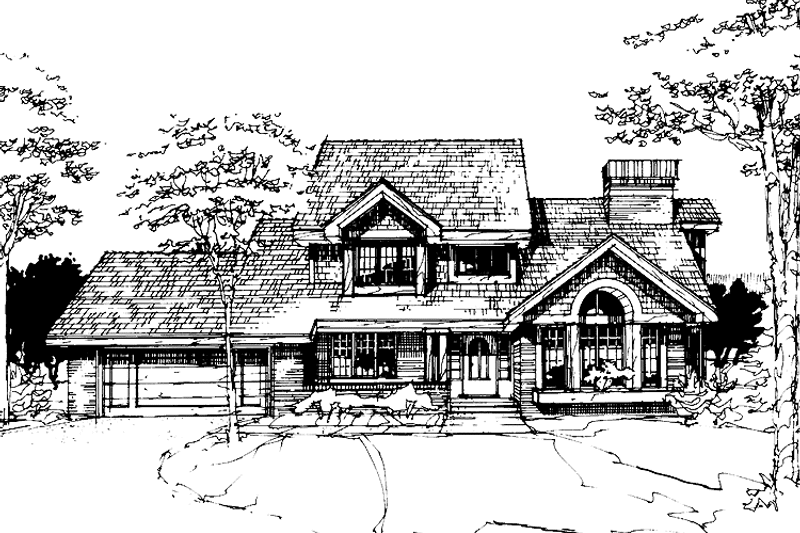Home Plan - Exterior - Front Elevation 3 for Country House Plan #320-678 - 3 bed, 2.5 bath