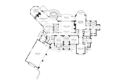 European Style House Plan - 4 Beds 4 Baths 6155 Sq/Ft Plan #929-895 