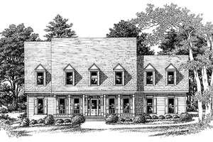 Exterior - Front Elevation 3 for Country House Plan #927-251 - 3 bed, 2.5 bath