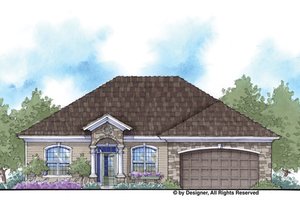 Country Exterior - Front Elevation Plan #938-72