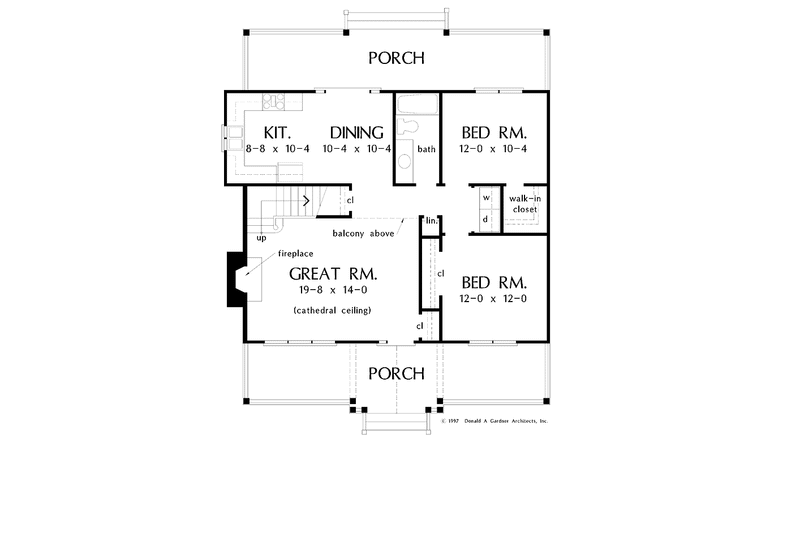Home Plan - Floor Plan - Main Floor for Country House Plan #929-290 - 3 bed, 2 bath