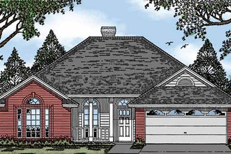 Dream House Plan - Ranch Exterior - Front Elevation Plan #42-449