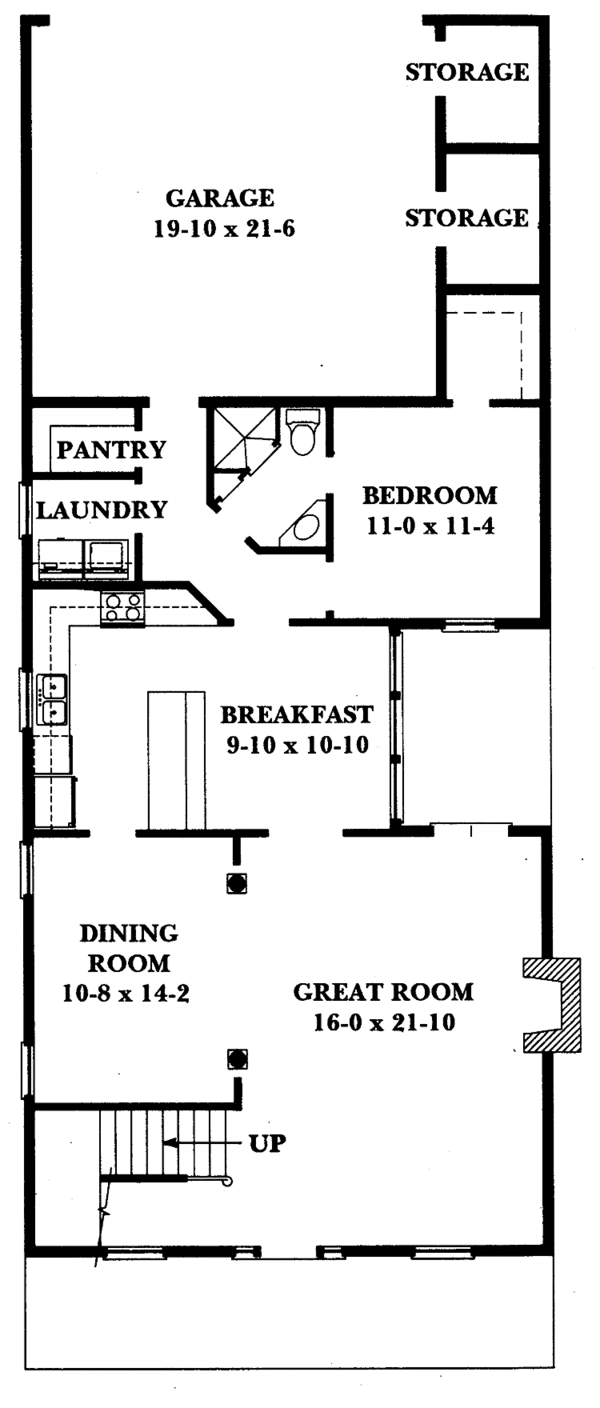 House Blueprint - Classical Floor Plan - Main Floor Plan #1047-12