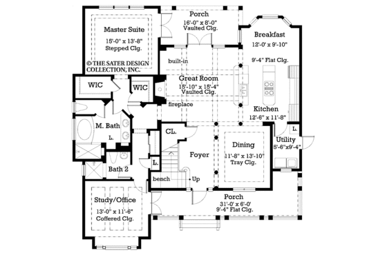Floor Plan - Main Floor for Victorian House Plan #930-181 - 3 bed, 3 bath