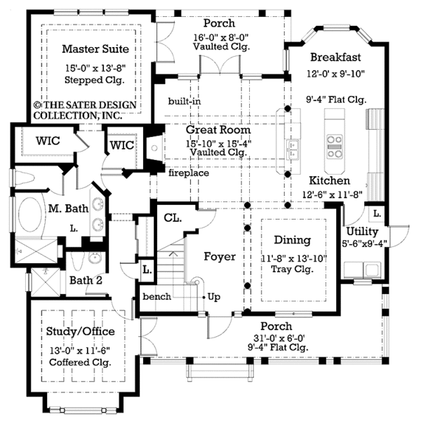 Dream House Plan - Victorian Floor Plan - Main Floor Plan #930-181