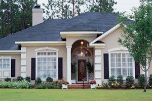 Dream House Plan - Mediterranean Exterior - Front Elevation Plan #37-245