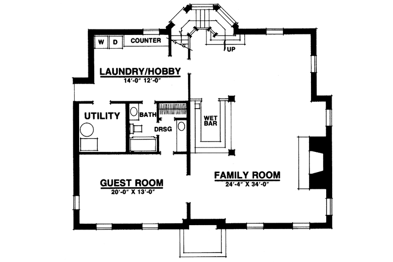 Home Plan - Floor Plan - Other Floor for Classical House Plan #1016-5 - 3 bed, 2 bath